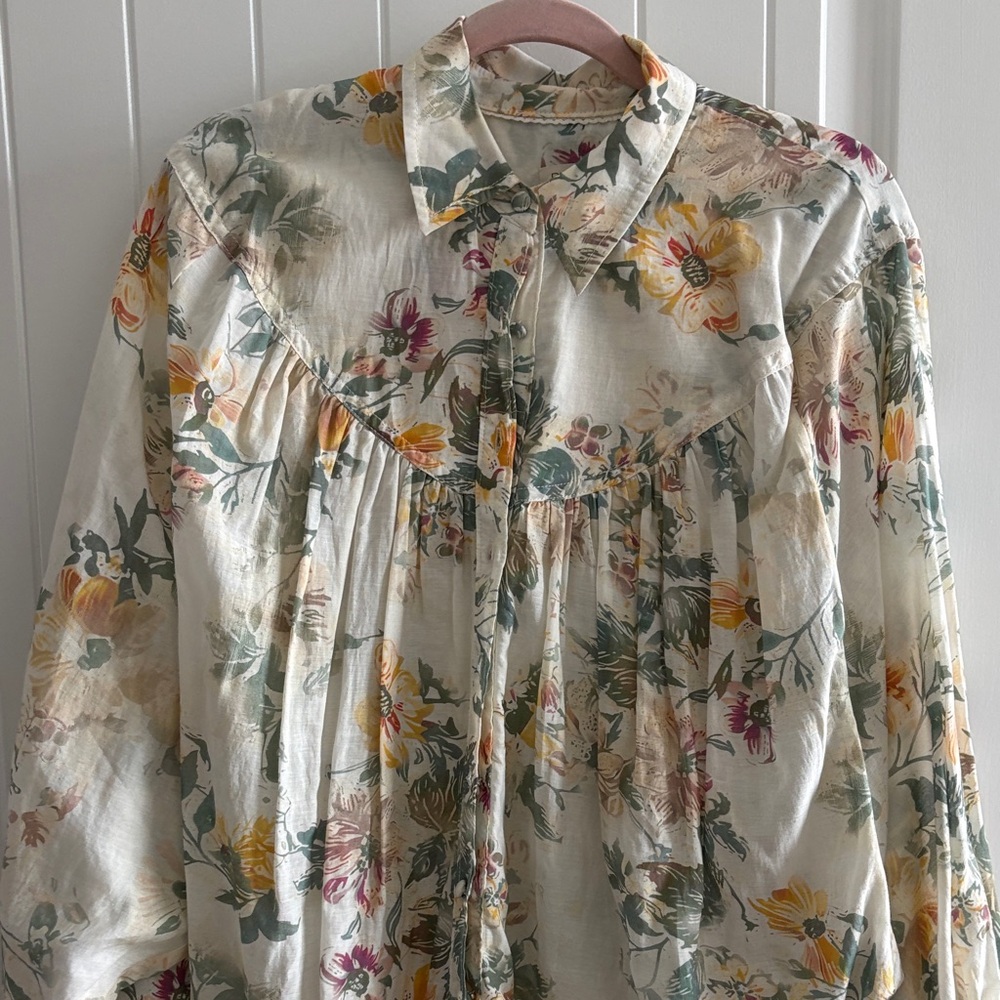 Anthropology button down top XS